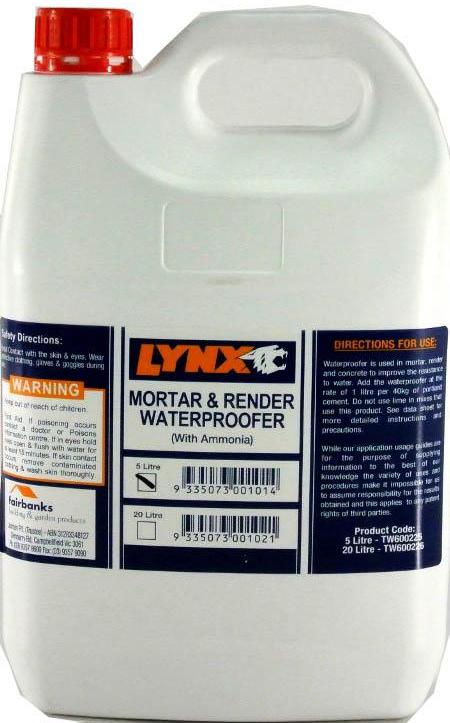 Clear Waterproofer 5Ltr (Ammonia)