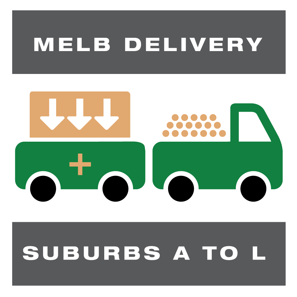 Delivery Melbourne suburbs A to L building and garden supplies